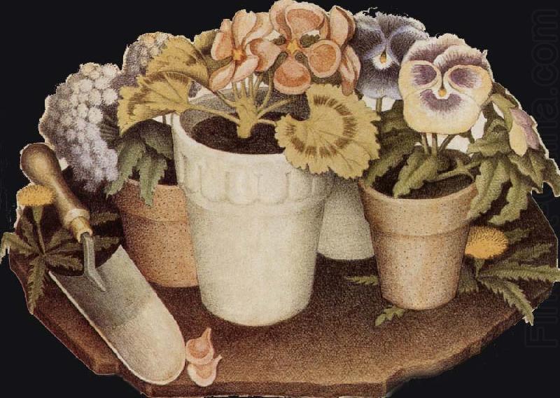 Grant Wood Cultivation of Flower